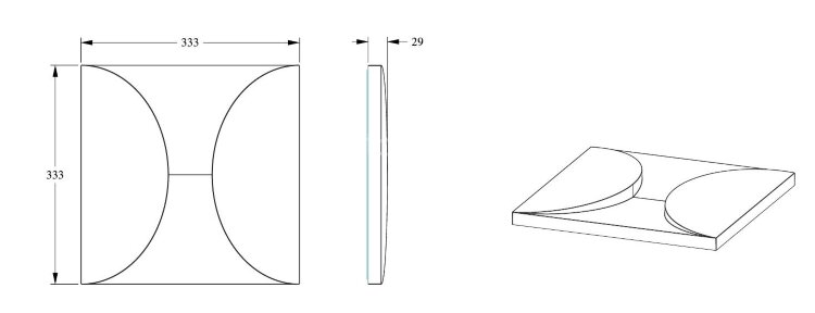 Заказать Декоративная стеновая панель 3D Orac Decor Purotouch W107 333х333 мм Заказать Декоративная стеновая панель 3D Orac Decor Purotouch W107 333х333 мм