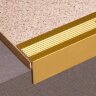 Заказать Порог угловой из анодированного алюминия Д9 Золото КЕ 2,7 м 
