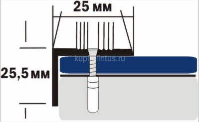 Заказать Порог угловой из анодированного алюминия Д9 Золото КЕ 2,7 м Заказать Порог угловой из анодированного алюминия Д9 Золото КЕ 2,7 м