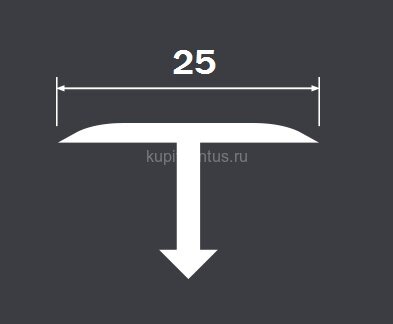 Заказать Профиль Т-образный 25 мм алюминий (полукруглый) Gunsen PV38-18 черный матовый 2,7 м Заказать Профиль Т-образный 25 мм алюминий (полукруглый) Gunsen PV38-18 черный матовый 2,7 м