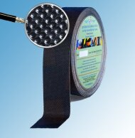 Лента виниловая тактильная самоклеящаяся Antislip System 25 мм Черная ролик 10 м