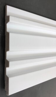 Стеновая панель Hiwood LV122 NP белая 120х12 мм 2,7 м Стеновая панель Hiwood LV122 NP белая 120х12 мм 2,7 м