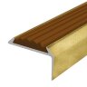 Заказать Угловой порог алюминиевый противоскользящий 22х42 мм Д01 КР люкс Золото (коричневая вставка) 2,7 м Заказать Угловой порог алюминиевый противоскользящий 22х42 мм Д01 КР люкс Золото (коричневая вставка) 2,7 м