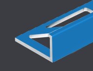 Алюминиевый L-профиль 10 мм PV02-31 синий Ral 5015 2,7 м Алюминиевый L-профиль 10 мм PV02-31 синий Ral 5015 2,7 м