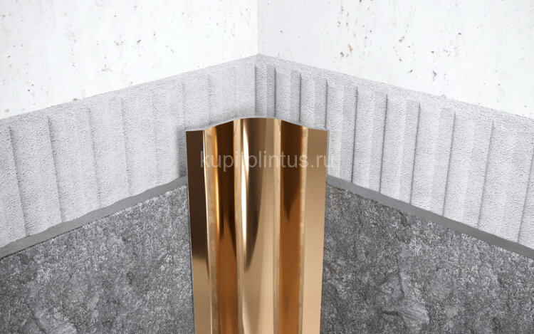 Заказать Закругленный внутренний уголок стальной 30х30 мм FVR 30 GP золото полированное 2,7 м Заказать Закругленный внутренний уголок стальной 30х30 мм FVR 30 GP золото полированное 2,7 м