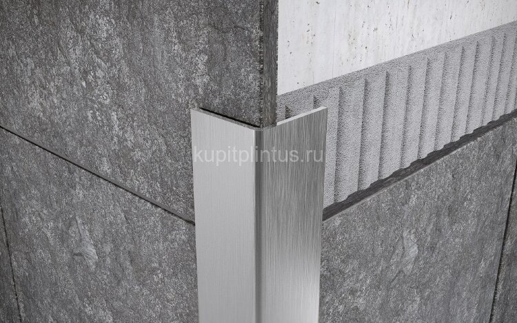 Заказать Неравнополочный уголок стальной 20х40 FL 20х40 S сатинированная сталь 3 м 