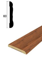 Наличник фигурный ПВХ Lemal 22060 60 мм Цвет 8606 Под дерево 2,2 м