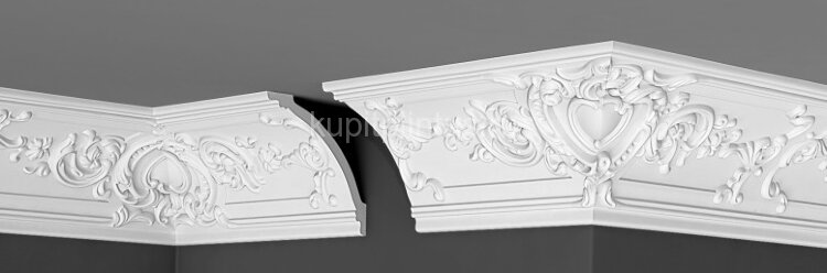 Заказать Потолочный плинтус 120х120 мм Де-Багет Декор ДП 33/170 белый 2 м 