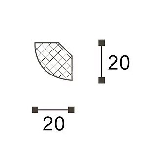 Заказать Карниз NMC Декоплинтус MM 20х20 2 м Заказать Карниз NMC Декоплинтус MM 20х20 2 м