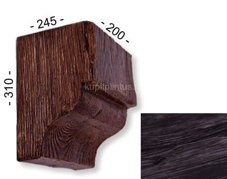 Заказать Консоль для декоративной балки 310х245х200 мм Уникс Модерн КМ22 Венге Заказать Консоль для декоративной балки 310х245х200 мм Уникс Модерн КМ22 Венге