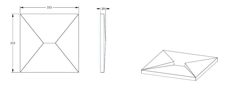 Заказать Декоративная стеновая панель 3D Orac Decor Purotouch W106 333х333 мм Заказать Декоративная стеновая панель 3D Orac Decor Purotouch W106 333х333 мм