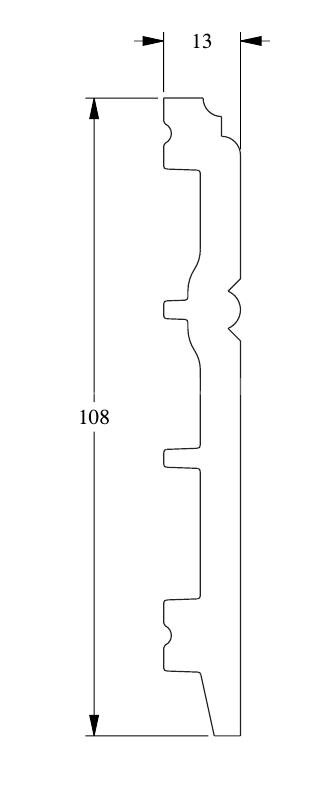 Заказать Плинтус с кабель-каналом гибкий Orac Decor Duropolymer Flex SX105F 2 м 