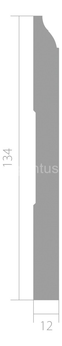 Заказать Плинтус напольный ЛДФ 12х134 мм Ultrawood Base 008 2,44 м 
