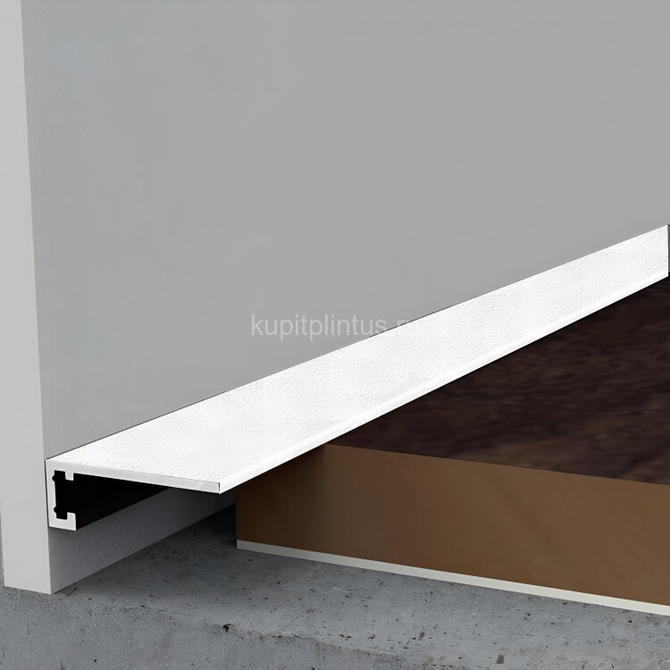 Заказать Алюминиевый микроплинтус щелевой 6х20 мм Мега-Трейд МП-6-3м 2336 белый муар RAL 9016 3 м Заказать Алюминиевый микроплинтус щелевой 6х20 мм Мега-Трейд МП-6-3м 2336 белый муар RAL 9016 3 м