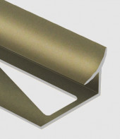 Алюминиевый профиль для плитки внутренний 12 мм Gunsen PV29-16 титан матовый 2,7 м
