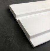 Стеновая панель Hiwood LV123 NP белая 120х12 мм 2,7 м