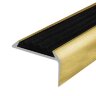 Заказать Угловой порог алюминиевый противоскользящий 22х42 мм Д01 КР люкс Золото (черная вставка) 2,7 м Заказать Угловой порог алюминиевый противоскользящий 22х42 мм Д01 КР люкс Золото (черная вставка) 2,7 м