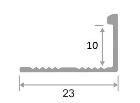 Заказать Алюминиевый L-профиль 10 мм ПО-Г10 Золото глянцевое браш 2,7 м Заказать Алюминиевый L-профиль 10 мм ПО-Г10 Золото глянцевое браш 2,7 м