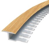 Профиль Т-образный гибкий 16 мм MP30 из ламинированного алюминия 43 Светлый дуб 2,7 м Профиль Т-образный гибкий 16 мм MP30 из ламинированного алюминия 43 Светлый дуб 2,7 м