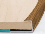 Гибкий П-образный профиль окантовочный 10 мм Effector S 93 0906 Дуб Коньячный 2,5 м