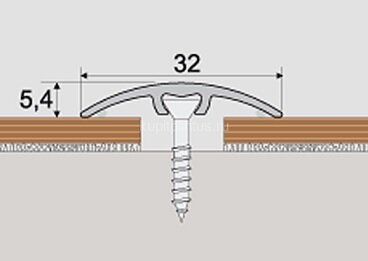 Заказать Одноуровневый порог алюминий скрытое крепление 32 мм Effector A66-32 Хикора 2,7 м Заказать Одноуровневый порог алюминий скрытое крепление 32 мм Effector A66-32 Хикора 2,7 м