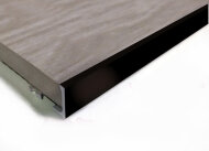 Профиль L-образный алюминиевый ПО-Г10 Черный глянец 2,7 м Профиль L-образный алюминиевый ПО-Г10 Черный глянец 2,7 м