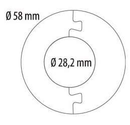 Заказать Розетка для труб Cezar D28 цвет 163 под дерево (упаковка 2 штуки) 