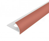 Внешний профиль ПВХ для плитки 12 мм Cezar 131 Темно-розовый 2,5 м