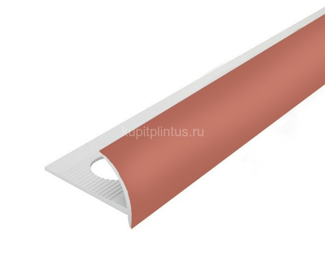 Заказать Внешний профиль ПВХ для плитки 12 мм Cezar 131 Темно-розовый 2,5 м 