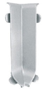 Уголок внутренний из алюминия для плинтуса алюминиевого Aspro