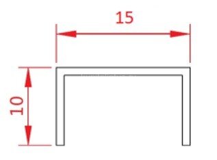Заказать Стальной П-образный профиль 10х15 FSUP15-BS черный сатинированный 2,7м Заказать Стальной П-образный профиль 10х15 FSUP15-BS черный сатинированный 2,7м