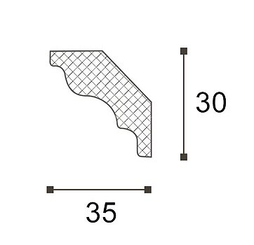Заказать Карниз NMC Декоплинтус MK 30х35 2 м Заказать Карниз NMC Декоплинтус MK 30х35 2 м