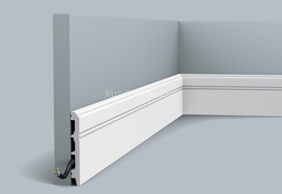 Заказать Плинтус с кабель-каналом Orac Decor Duropolymer SX105 2 м Заказать Плинтус с кабель-каналом Orac Decor Duropolymer SX105 2 м
