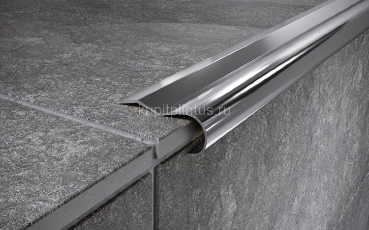 Заказать Стальной порог угловой 40х12 мм FCR 12 P полированная сталь 2,7 м 
