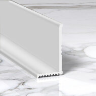 Алюминиевый внутренний уголок разнополочный 15х8 мм ПВ-205-02 серебро матовое 2.7 м