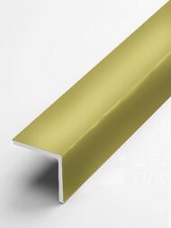 Алюминиевый уголок защитный 15х15 мм прямой PV73-12 песок матовый 2,7 м