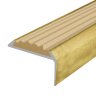Заказать Угловой порог алюминиевый противоскользящий 22х42 мм Д01 КР люкс Золото (бежевая вставка) 2,7 м Заказать Угловой порог алюминиевый противоскользящий 22х42 мм Д01 КР люкс Золото (бежевая вставка) 2,7 м