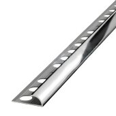 Уголок наружный для плитки С-образный (раскладка) ПО-8 серебро глянцевое 2,7 м Уголок наружный для плитки С-образный (раскладка) ПО-8 серебро глянцевое 2,7 м