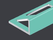 Алюминиевый L-профиль 10 мм PV02-33 бирюзовый Ral 6027 2,7 м Алюминиевый L-профиль 10 мм PV02-33 бирюзовый Ral 6027 2,7 м