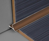 Профиль для плитки внутренний универсальный алюминий 10 мм PV30-07 бронза блестящая 2,7 м