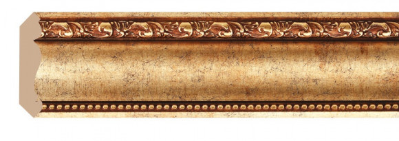 Заказать Потолочный плинтус Decomaster 155S-552 Античное золото 35х35х2400 мм 