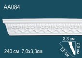 Потолочный плинтус с орнаментом Перфект AA084 70х78х33 мм 2,4 м Потолочный плинтус с орнаментом Перфект AA084 70х78х33 мм 2,4 м
