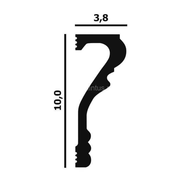 Заказать Молдинг 38х100 мм Перфект Плюс P74 белый 2 м 