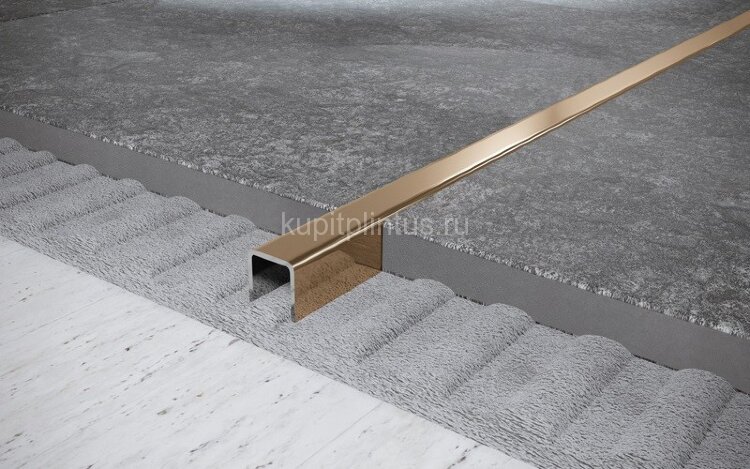 Заказать Стальной П-образный профиль 20х20 мм FU 20 GP золото полированное 2,7 м Заказать Стальной П-образный профиль 20х20 мм FU 20 GP золото полированное 2,7 м