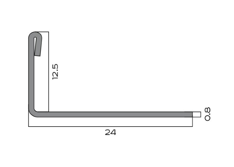 Заказать L-профиль 12.5 мм из нержавеющей стали NEEXY PVS94-11 BUM оружейный матовый 2.7м Заказать L-профиль 12.5 мм из нержавеющей стали NEEXY PVS94-11 BUM оружейный матовый 2.7м
