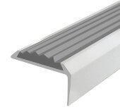 Угловой порог алюминиевый противоскользящий 22х42 мм Д01 КР люкс Алюминий (серая вставка) 2,7 м Угловой порог алюминиевый противоскользящий 22х42 мм Д01 КР люкс Алюминий (серая вставка) 2,7 м