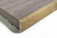 Алюминиевый L-профиль 10 мм ПО-Г10 Бронза матовая браш 2,7 м Алюминиевый L-профиль 10 мм ПО-Г10 Бронза матовая браш 2,7 м