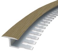 Профиль Т-образный гибкий 16 мм MP30 из ламинированного алюминия 41 Ясень 2,7 м Профиль Т-образный гибкий 16 мм MP30 из ламинированного алюминия 41 Ясень 2,7 м