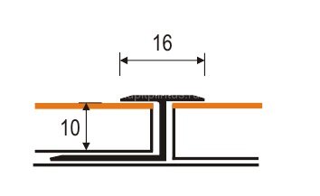 Заказать Профиль Т-образный гибкий 16 мм MP30 из ламинированного алюминия 41 Ясень 2,7 м Заказать Профиль Т-образный гибкий 16 мм MP30 из ламинированного алюминия 41 Ясень 2,7 м
