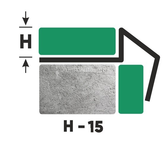 Заказать Наружний профиль из нержавеющей стали для плитки 15 мм FX 15 P полированная сталь 2,7 м 